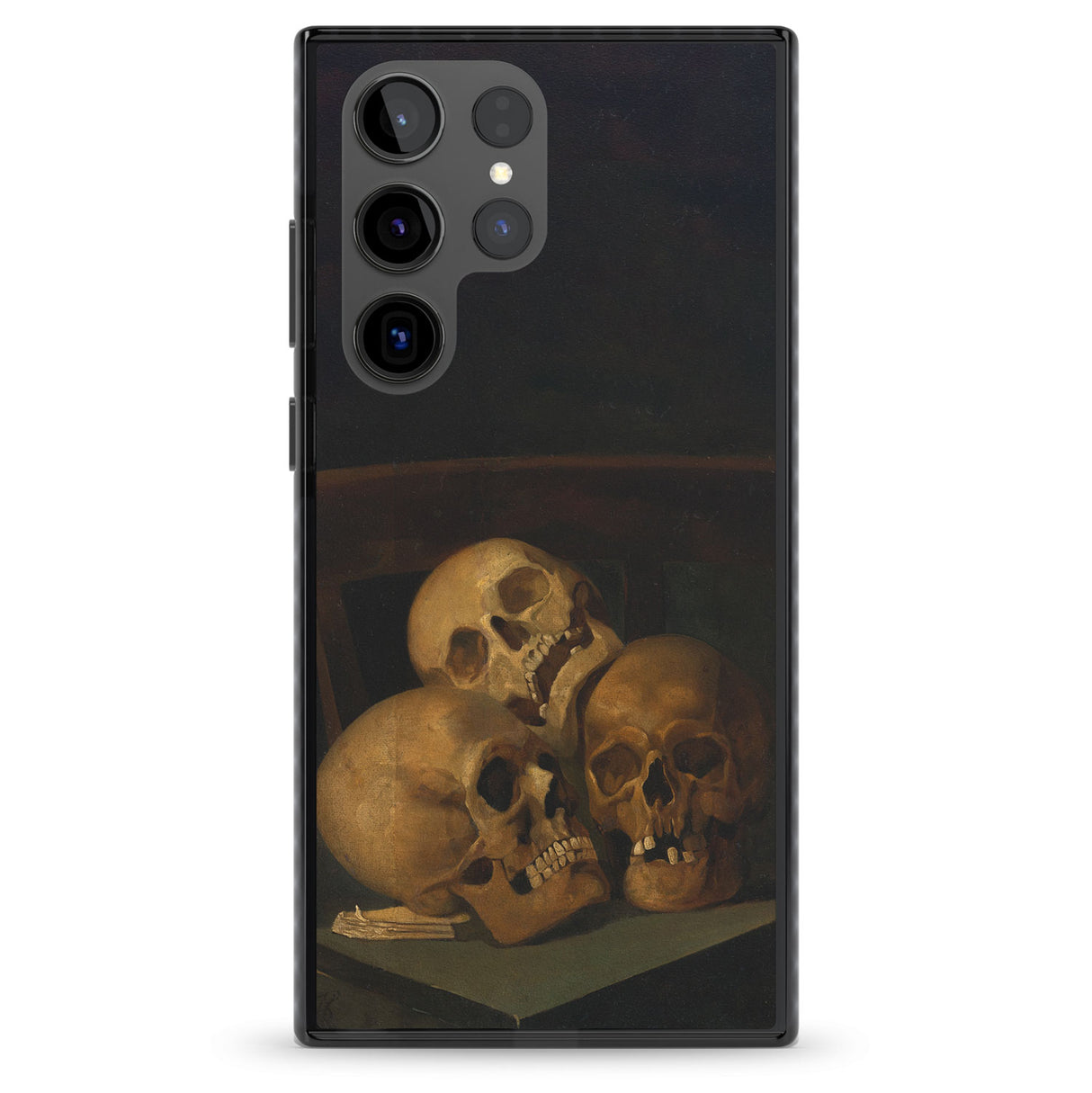 Still Life of Three Skulls Impact Phone Case for Samsung Galaxy S24 Ultra , Samsung Galaxy S23 Ultra, Samsung Galaxy S22 Ultra