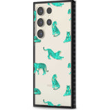 Turquoise Tiger Jungle Cat Pattern