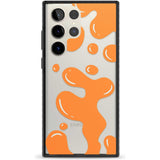 Orange Lava Lamp Phone Case Samsung S22 Ultra / Black Impact Case,Samsung S23 Ultra / Black Impact Case Blanc Space