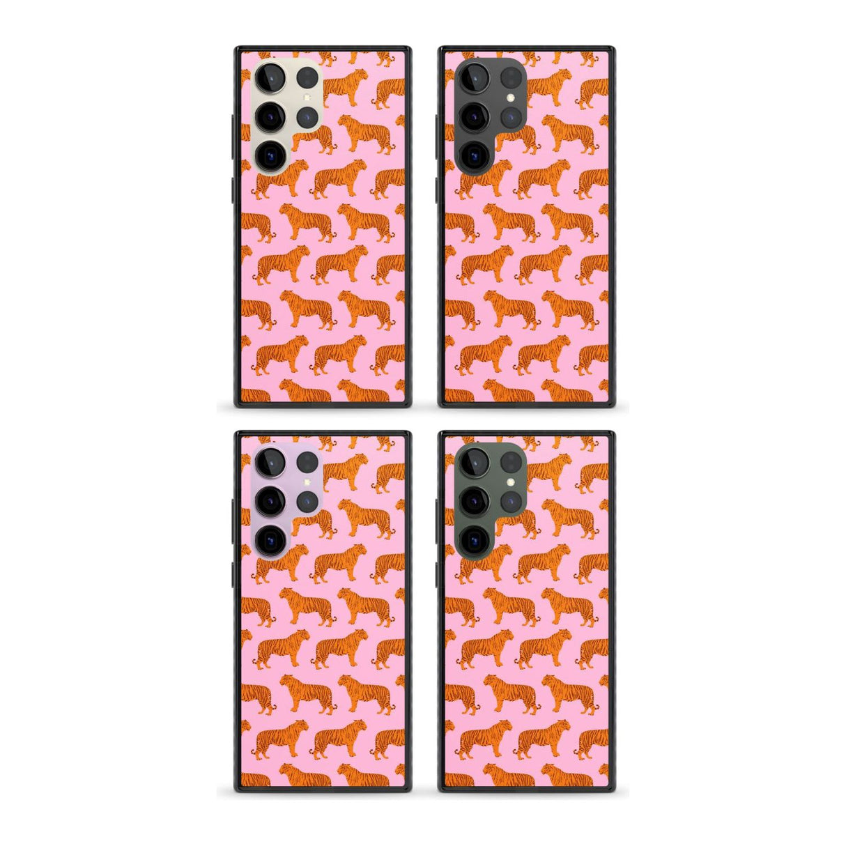 Tigers on Pink Pattern