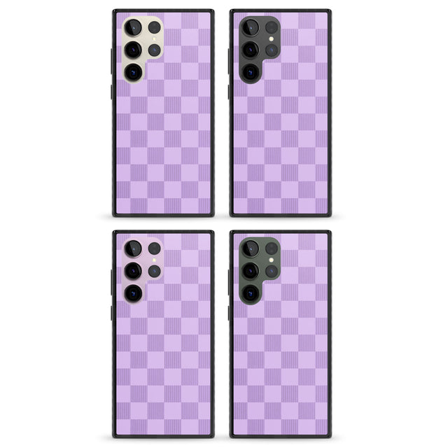 LILAC CHECKERED Impact Phone Case for Samsung Galaxy S24 Ultra , Samsung Galaxy S23 Ultra, Samsung Galaxy S22 Ultra