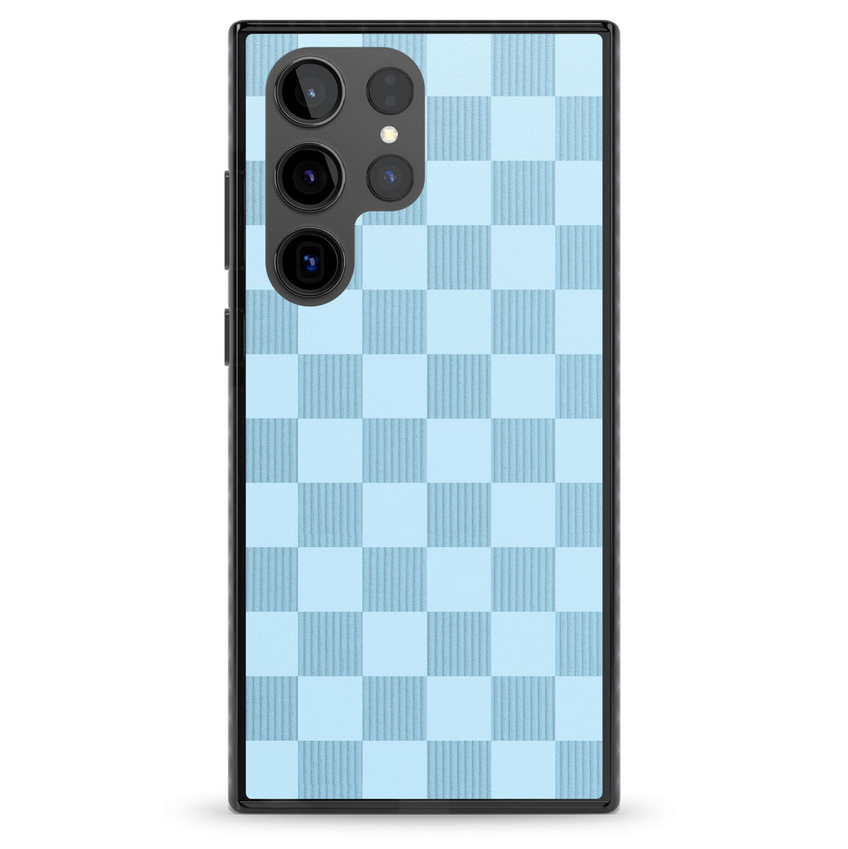 SKYBLUE CHECKERED Impact Phone Case for Samsung Galaxy S24 Ultra , Samsung Galaxy S23 Ultra, Samsung Galaxy S22 Ultra