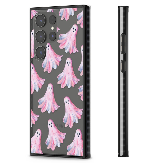 Pink Ghosts Impact Phone Case for Samsung Galaxy S24 Ultra , Samsung Galaxy S23 Ultra, Samsung Galaxy S22 Ultra