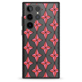 Rose Stars Pattern (Clear) Impact Phone Case for Samsung Galaxy S24 Ultra , Samsung Galaxy S23 Ultra, Samsung Galaxy S22 Ultra