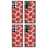 Strawberry Pattern (Pink) Impact Phone Case for Samsung Galaxy S24 Ultra , Samsung Galaxy S23 Ultra, Samsung Galaxy S22 Ultra