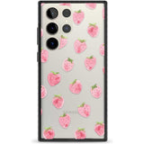 Classic Strawberry Phone Case Samsung S22 Ultra / Black Impact Case,Samsung S23 Ultra / Black Impact Case Blanc Space