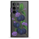 Vintage Painted Plums Impact Phone Case for Samsung Galaxy S24 Ultra , Samsung Galaxy S23 Ultra, Samsung Galaxy S22 Ultra