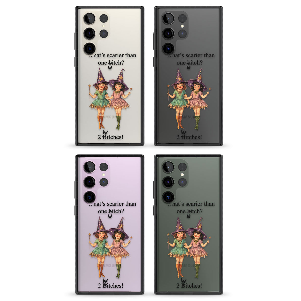 Two Witches Impact Phone Case for Samsung Galaxy S24 Ultra , Samsung Galaxy S23 Ultra, Samsung Galaxy S22 Ultra