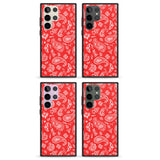 Red Bandana Impact Phone Case for Samsung Galaxy S24 Ultra , Samsung Galaxy S23 Ultra, Samsung Galaxy S22 Ultra