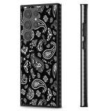 Black Bandana Impact Phone Case for Samsung Galaxy S24 Ultra , Samsung Galaxy S23 Ultra, Samsung Galaxy S22 Ultra