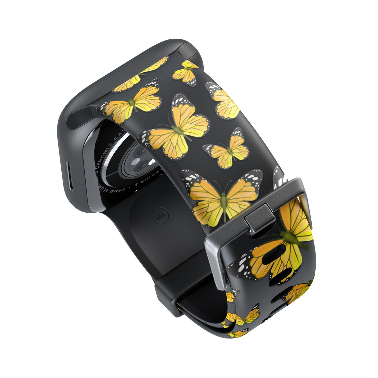 Sun-Yellow Butterflies Apple Watch Strap - 38mm / 40mm / 41mm