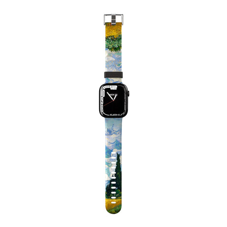 Wheat Field with Cypresses by Vincent Van Gogh Apple Watch Strap - 38mm / 40mm / 41mm