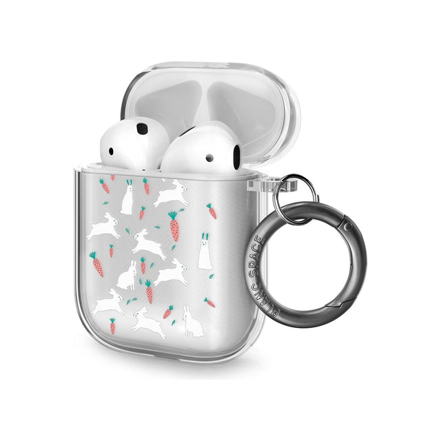 White Bunnies and Carrots AirPods Case (2nd Generation)