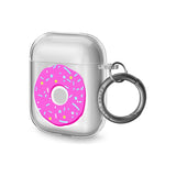 Pink Donut Pattern AirPods Case (2nd Generation)