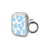 Blue and White Cow Print AirPods Case (2nd Generation)