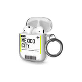 Mexico City Boarding Pass AirPods Case (2nd Generation)