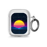 Retro Sunset Vaporwave Airpod Case (2nd Generation)