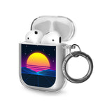 Retro Sunset Vaporwave Airpod Case (2nd Generation)