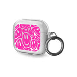 Pink Acid Faces AirPods Case (3rd Generation)