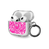 Pink Acid Faces AirPods Case (3rd Generation)