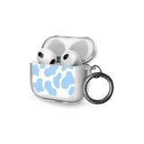 Blue and White Cow Print AirPods Case (3rd Generation)