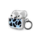 Blue and Black Cow Print AirPods Case (3rd Generation)