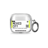 Mexico City Boarding Pass AirPods Case (3rd Generation)