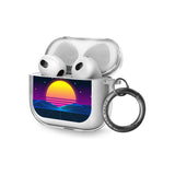 Retro Sunset Vaporwave Airpod Case (3rd Generation)