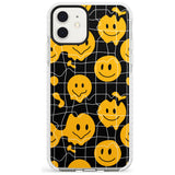 Acid Face Grid Pattern Impact Phone Case for iPhone 11