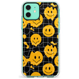 Acid Face Grid Pattern Impact Phone Case for iPhone 11