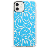 Blue Acid Faces Impact Phone Case for iPhone 11, iphone 12