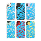 Blue Acid Faces Impact Phone Case for iPhone 11, iphone 12