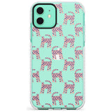 Pink and Blue Cat Pattern Impact Phone Case for iPhone 11