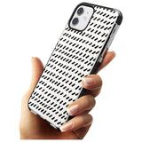 Hand Drawn Lines Pattern Black Impact Phone Case for iPhone 11