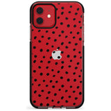 Messy Black Dot Pattern Pink Fade Impact Phone Case for iPhone 11 Pro Max