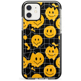 Acid Face Grid Pattern Black Impact Phone Case for iPhone 11 Pro Max