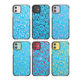 Blue Acid Faces Impact Phone Case for iPhone 11, iphone 12