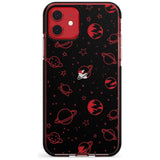 Outer Space Outlines: Clear on Black Pink Fade Impact Phone Case for iPhone 11 Pro Max