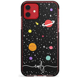 Custom Cute Cartoon Planets Pink Fade Impact Phone Case for iPhone 11 Pro Max