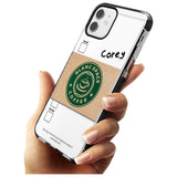 Personalised Coffee Cup Black Impact Phone Case for iPhone 11 Pro Max