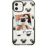 Pug - Custom Dog Photo Pink Fade Impact Phone Case for iPhone 11 Pro Max