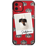 Dachshund, Black- Custom Dog Photo Pink Fade Impact Phone Case for iPhone 11 Pro Max