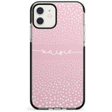 Custom Pink Dots iPhone Case  Black Impact Custom Phone Case - Case Warehouse