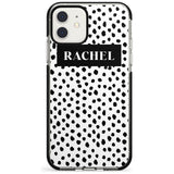 Black Bar & Dots iPhone Case  Black Impact Custom Phone Case - Case Warehouse