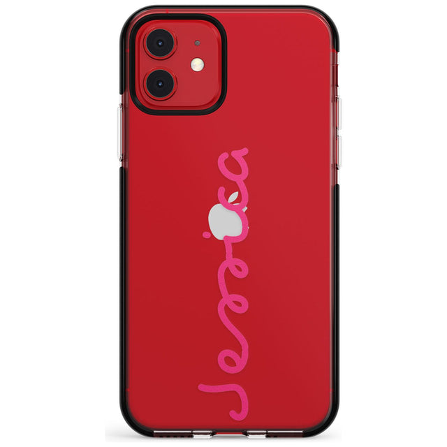 Personalised Summer Name Black Impact Phone Case for iPhone 11 Pro Max