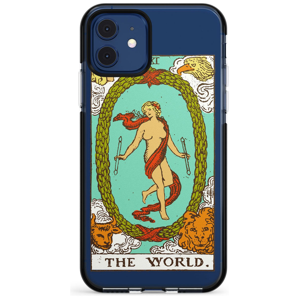 The World Tarot Card - Colour Pink Fade Impact Phone Case for iPhone 11 Pro Max