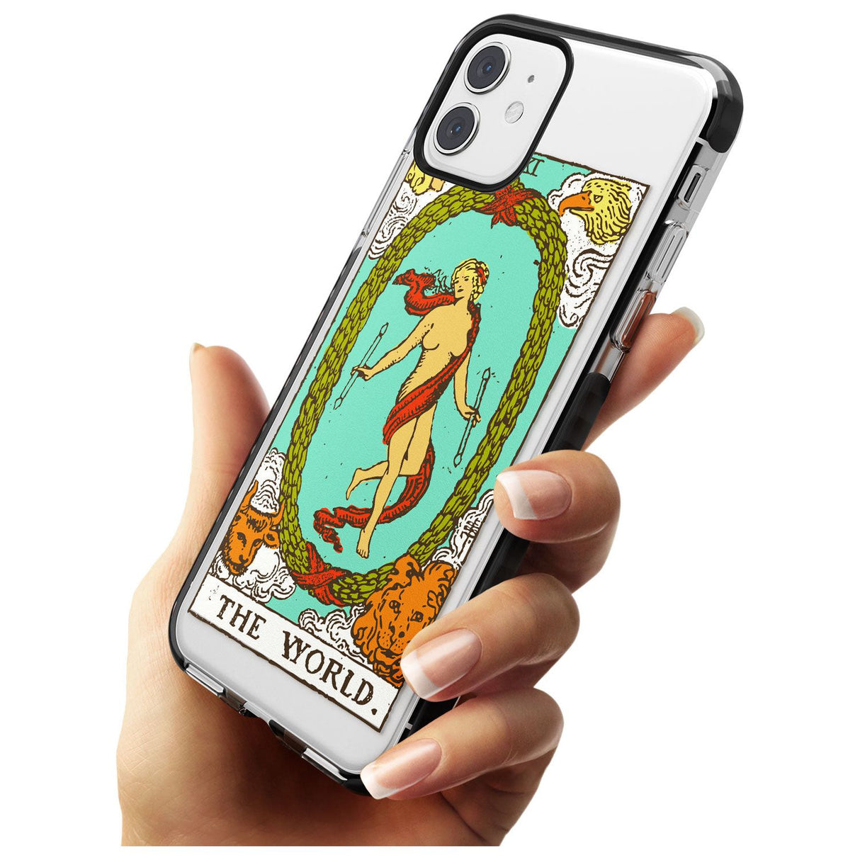 The World Tarot Card - Colour Pink Fade Impact Phone Case for iPhone 11 Pro Max