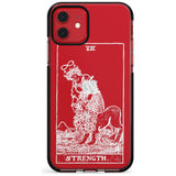 Strength Tarot Card - White Transparent Pink Fade Impact Phone Case for iPhone 11 Pro Max