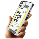 Mumbai Boarding Pass iPhone Case   Custom Phone Case - Case Warehouse