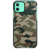 Green and Brown Camo Black Impact Phone Case for iPhone 11 Pro Max